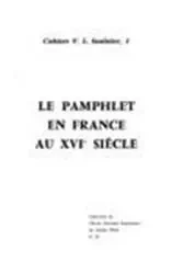 Pamphlet en France au Xvieme Siècle