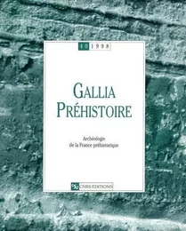 Gallia préhistoire - 40 - 1998