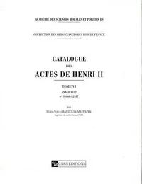 Catalogue des actes Henri II - tome 06 Année 1552