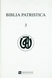 Biblia patristica - tome 3 Origène -Réimpression-