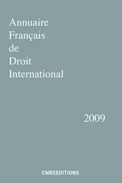 Annuaire Français de droit international 2009