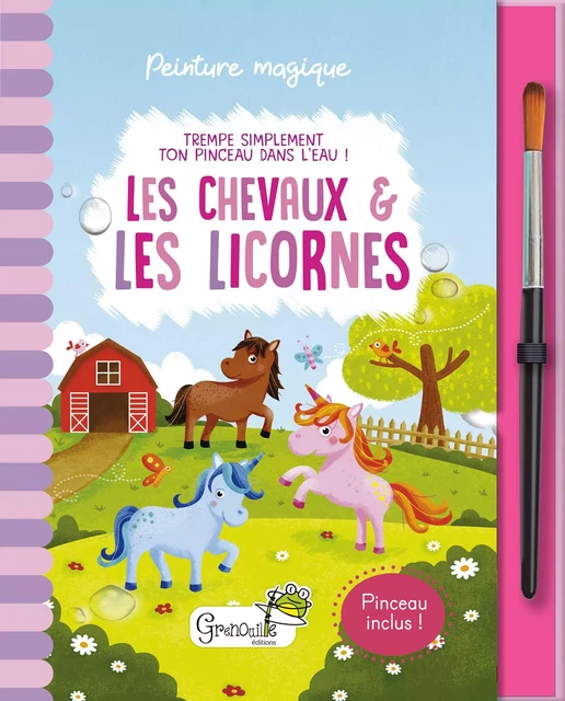 Les chevaux et licornes -  Collectif - GRENOUILLE