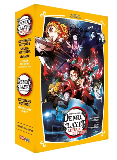 Coffret Demon Slayer T07 + Roman jeunesse T03 - Koyoharu Gotouge, Shuka Matsuda - PANINI