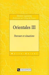 Orientales t03 - Parcours et situations