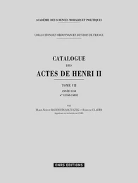 Catalogue des actes de Henri II - Année 1553 - tome 7