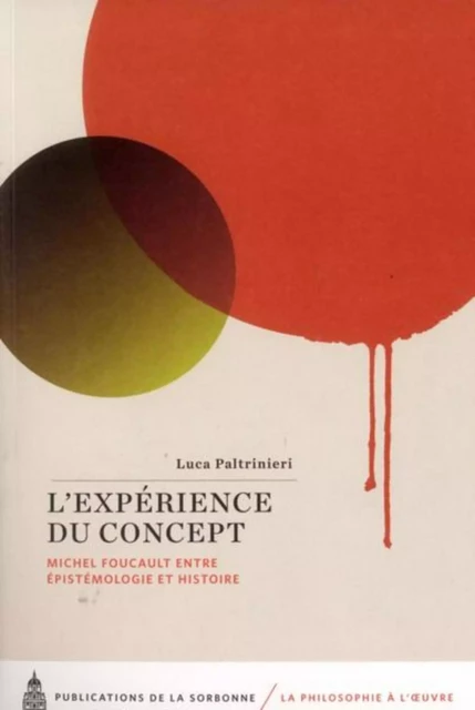 L'expérience du concept - Luca Paltrinieri - ED SORBONNE