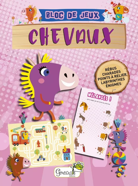 Petit bloc de jeux chevaux - Marianne Garcia - GRENOUILLE