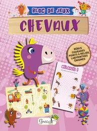 Petit bloc de jeux chevaux