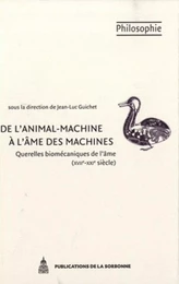 De l'animal-machine à l'âme des machines