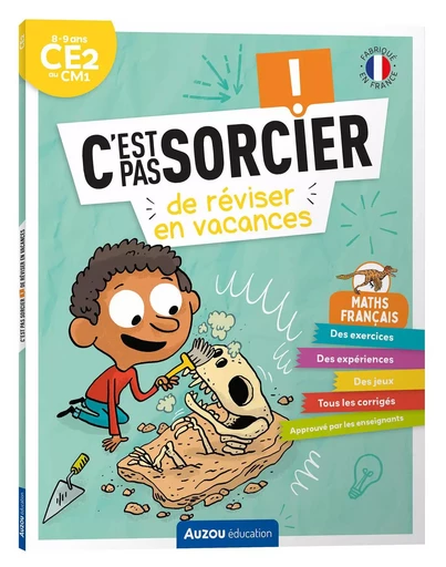 C'EST PAS SORCIER DE RÉVISER EN VACANCES - DU CE2 AU CM1 - CAHIER DE VACANCES 2024 - Sarah Barthère, Eva BEMER - AUZOU EDITIONS