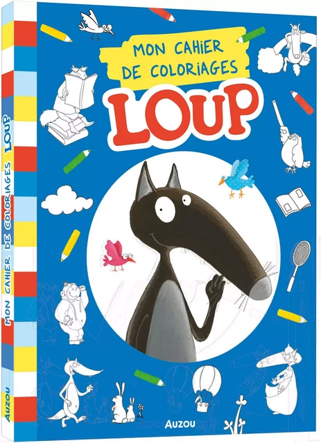 MES GRANDS COLORIAGES - LOUP - Orianne Lallemand - AUZOU EDITIONS