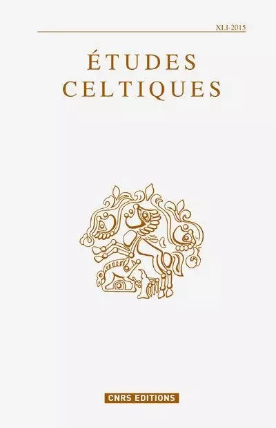 Etudes Celtiques 41 -  Collectif - CNRS editions