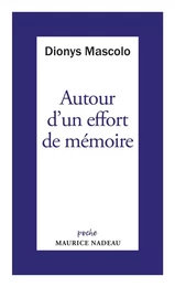 Autour d'un effort de mémoire - Sur une lettre de Robert Ant