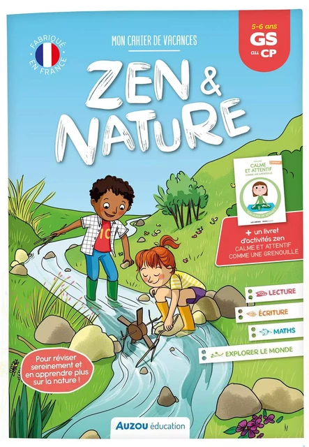 MON CAHIER DE VACANCES ZEN ET NATURE - DE LA GS AU CP - Auriane COLLARD, Pascale Pavy, Clémentine THIBERGE - AUZOU EDITIONS