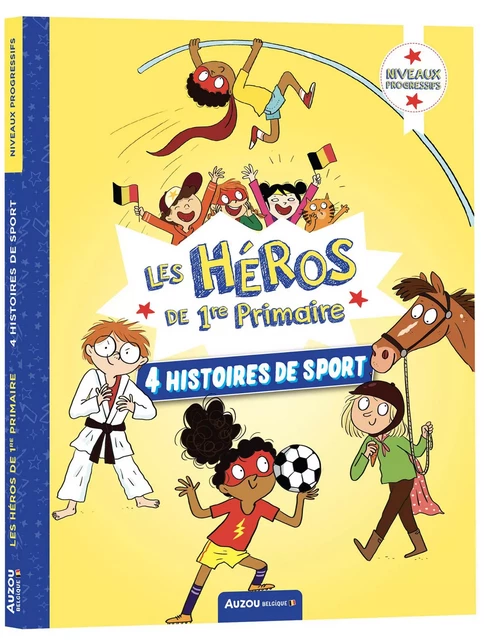 LES HÉROS DE 1RE PRIMAIRE - 4 HISTOIRES DE SPORT - Maxime Gillio, Marie-Désirée Martins, Eric Montigny - AUZOU EDITIONS