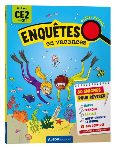 ENQUÊTES EN VACANCES - DU CE2 AU CM1 - CAHIER DE VACANCES 2024 -  - AUZOU EDITIONS