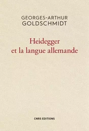 Heidegger et la langue allemande