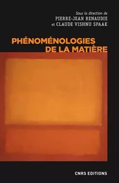 Phénoménologies de la matière