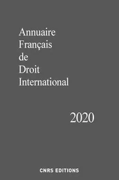 Annuaire Français de Droit International 2020