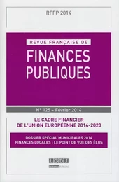 REVUE FRANÇAISE DE FINANCES PUBLIQUES N 125 - 2014