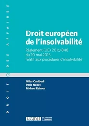 DROIT EUROPEEN DE L'INSOLVABILITE