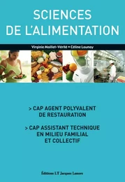 Sciences de l'alimentation CAP APR, ATMFC (2006) - Manuel élève