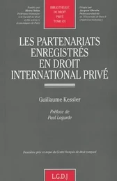 les partenariats enregistrés en droit international privé