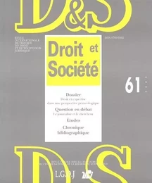 REVUE DROIT ET SOCIETE N 61 - 2005