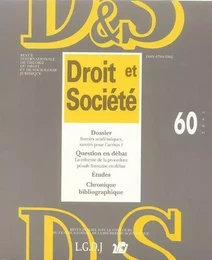 REVUE DROIT ET SOCIETE N 60 - 2005