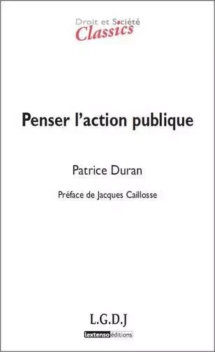 penser l'action publique - Patrice Duran - LGDJ