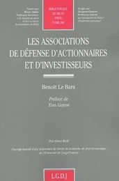 les associations de défense d'actionnaires  et d'investisseurs