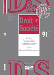 REVUE DROIT ET SOCIETE N 91 - 2015