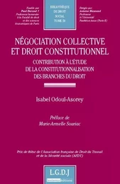 négociation collective et droit constitutionnel. contribution à l'étude de la co