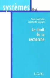 le droit de la recherche