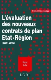 l'évaluation des nouveaux contrats de plan etat-région (2000-2006)