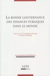 la bonne gouvernance des finances publiques dans le monde