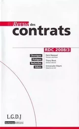 REVUE DES CONTRATS N 3 - 2008