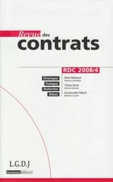 REVUE DES CONTRATS N 4 - 2008