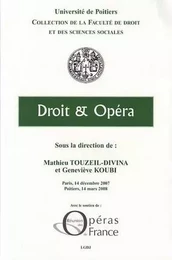 DROIT ET OPÉRA