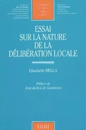 essai sur la nature de la délibération locale