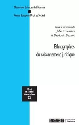 ETHNOGRAPHIES DU RAISONNEMENT JURIDIQUE -  Collectif. - LGDJ