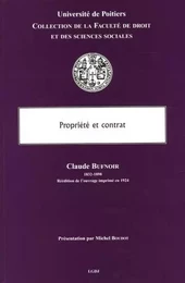 PROPRIÉTÉ ET CONTRAT