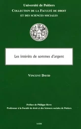 LES INTÉRÊTS DE SOMMES D'ARGENT