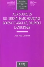 aux sources du libéralisme français