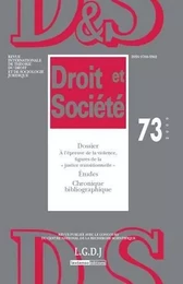 REVUE DROIT ET SOCIETE N 73 - 2009