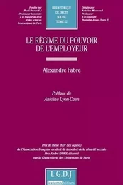 LE RÉGIME DU POUVOIR DE L'EMPLOYEUR