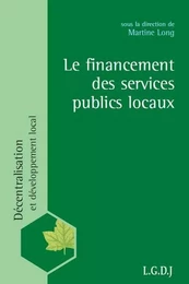 le financement des services publics locaux