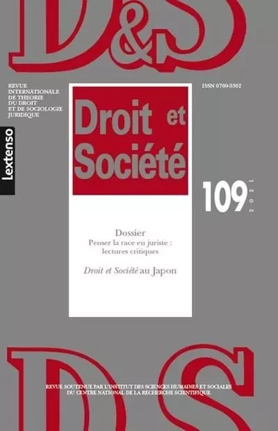 Droit & Société N°109-2021 -  Collectif - LGDJ