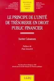 le principe de l'unité de trésorerie en droit public financier