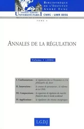 ANNALES DE LA RÉGULATION